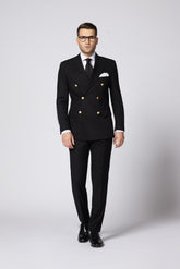 COSTUM CASUAL NEGRU LOGAN DOUBLE BREASTED